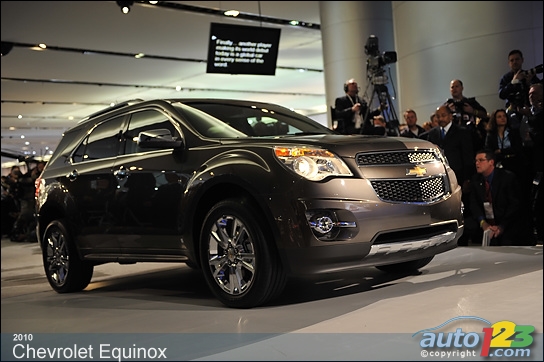 Chevrolet Equinox, Spark, Orlando et Cadillac SRX � Detroit