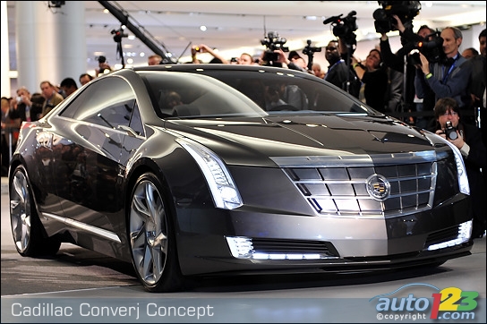 Cadillac Converj Concept at the Detroit Auto Show
