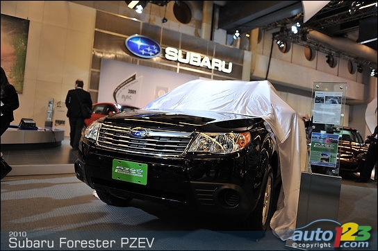 Subaru présente le Forester PZEV 2010 au Salon de l'Auto de Montréal Subaru présente le Forester PZEV 2010 au Salon de l'Auto de Montréal