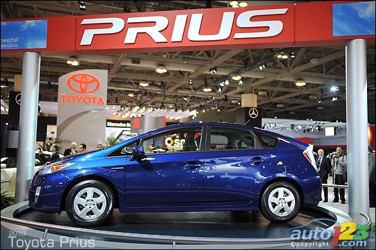 2010 Toyota Prius and Lexus HS 250h at Toronto Auto Show