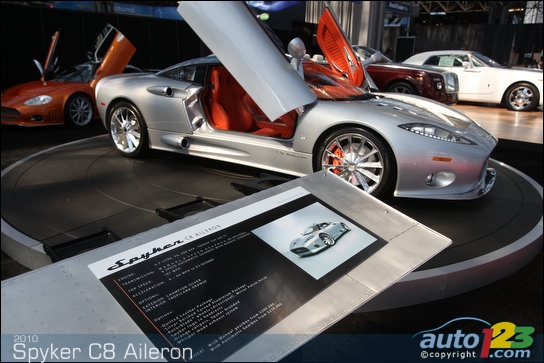 Spyker fait voir sa C8 Aileron à New York Spyker fait voir sa C8 Aileron à New York