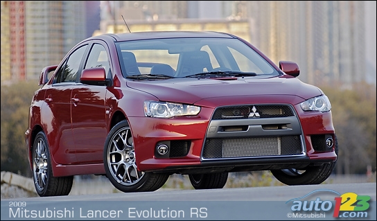 La Mitsubishi Lancer Evolution RS 2009 arrive au Canada