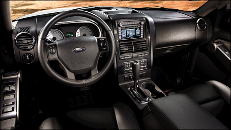 2010 Ford Explorer Sport Trac interior. For 2010, the Ford Explorer Sport 