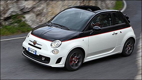 The Abarth 500C and Abarth Punto Evo are being introduced in Italy by the
