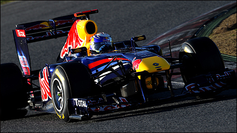 Fastest Auto Racing  on F1  Sebastian Vettel Sets Fastest Lap Around Barcelona Circuit