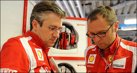 Pat Fry et Stefano Domenicali, Ferrari. (Photo: Ferrari)