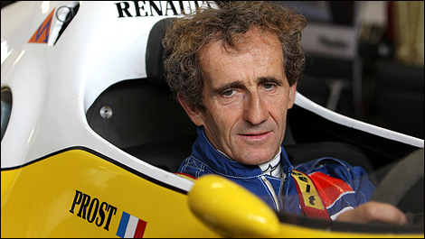 Alain Prost à bord de la Renault RE40 de 1983. (Photo: WRI2)
