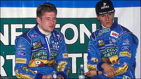 Jos Verstappen Michael Schumacher F1 Benetton