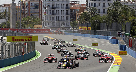 Valencia F1 European grand prix