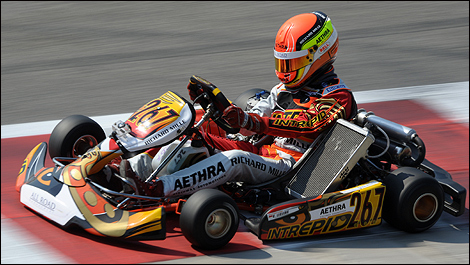 Charles Leclerc (MCO), Winner, 2011 CIK-FIA World Cup for KF3,