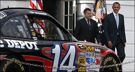 NASCAR Tony Stewart Barack Obama