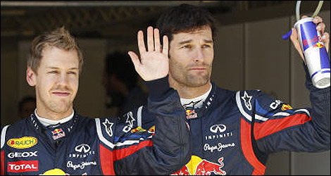Sebastian Vettel Mark Webber Red Bull F1