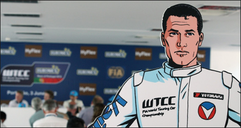 Michel Vaillant, the comic book hero (Photo: FIA WTCC.com)