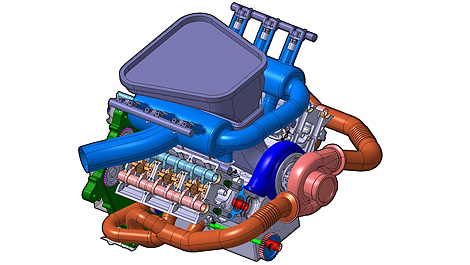 PURE F1 engine V6 turbo