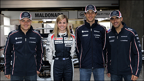 Bottas, Wolff, Senna, Maldonado Wiloiams 2012