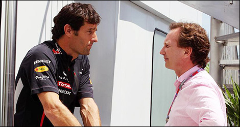 F1 Red Bull Mark Webber Christian Horner