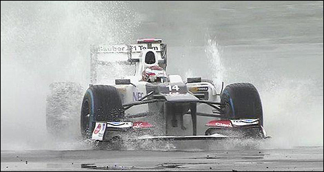 Kamui Kobayashi Sauber F1