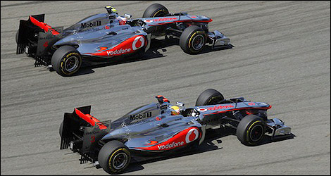 Jenson Button, Lewis Hamilton, McLaren, F1
