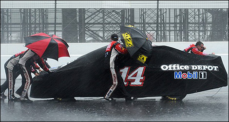 NASCAR Tony Stewart storm at Pocono