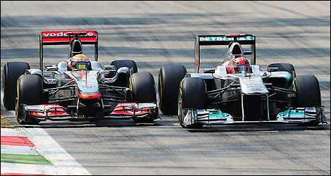 F1 Lewis Hamilton McLaren Michael Schumacher Mercedes