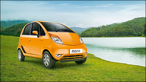 Tata Nano front 3/4 view