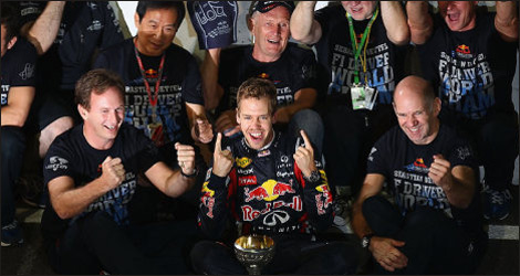 F1 Red Bull Sebastian Vettel world champion 2011