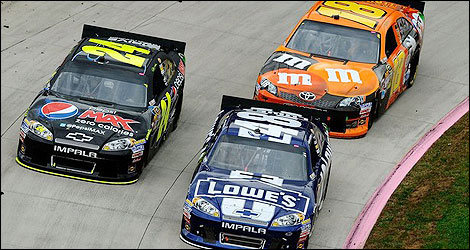 NASCAR Jimmie Johnson Jeff Gordon Kyle Busch