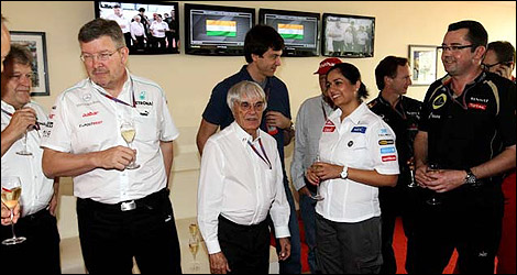 F1 Bernie Ecclestone party India