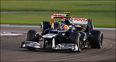 F1 Bruno Senna Williams Abu Dhabi