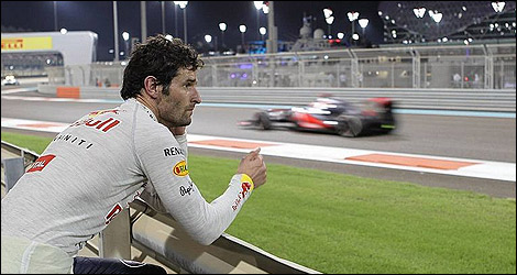 F1 Mark Webber Red Bull Abu Dhabi