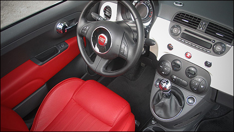 2012 Fiat 500c interior