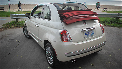 2012 Fiat 500c rear view