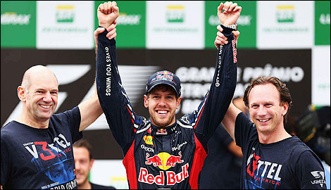 F1 Red Bull Adrian Newey Sebastian Vettel Christian Horner