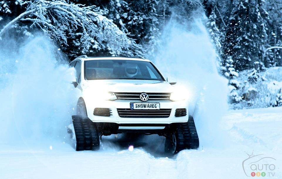 Volkswagen's ''Snowareg'' is the ultimate winter vehicle!