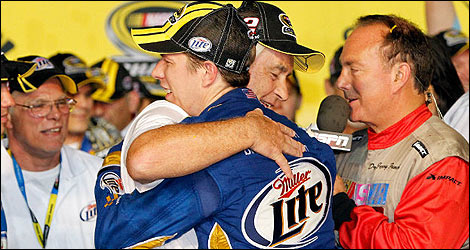 Brad Keselowski and Roger Penske NASCAR