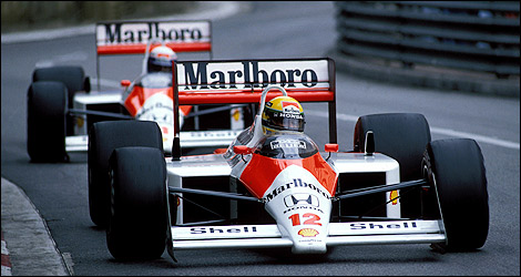 F1 McLaren Monaco 1988 Ayrton Senna Alain Prost