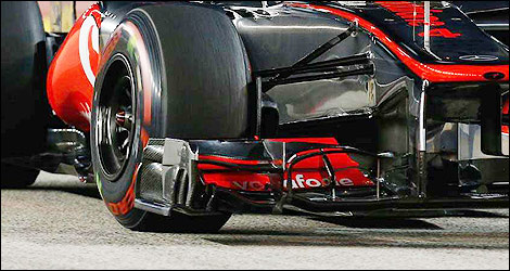 F1 front wings McLaren