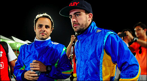 Karting Felipe Massa Fernando Alonso