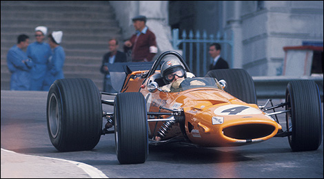 F1 Bruce McLaren Monaco 1969 McLaren M7C Ford Cosworth