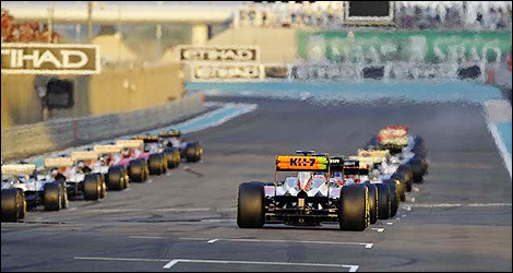 F1 starting grid
