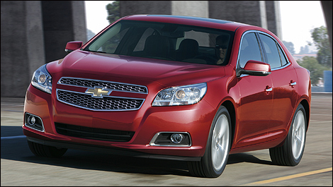 Chevrolet malibu 2013 vue 3/4 avant