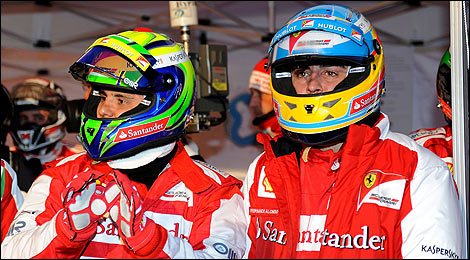 F1 Ferrari Felipe Massa Fernando Alonso
