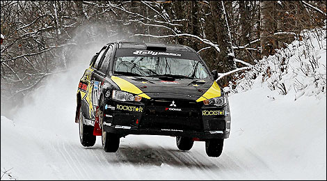Rally America Antoine L'Estage Mitsubishi Sno*Drift