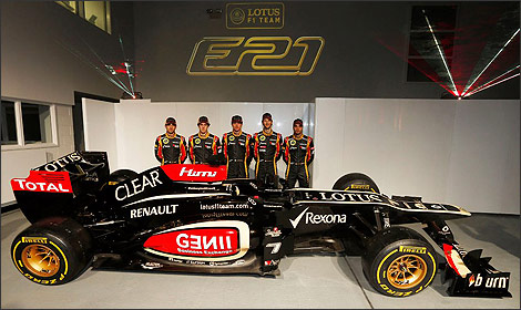 F1 Lotus E21 Nicolas Prost Davide Valsecchi Kimi Raikkonen Romain Grosjean Jerome d'Ambrosio
