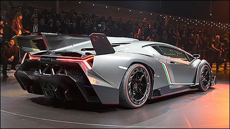 Lamborghini on Ultra Exclusive Lamborghini Veneno Bursts Onto Geneva Show Floor   Car
