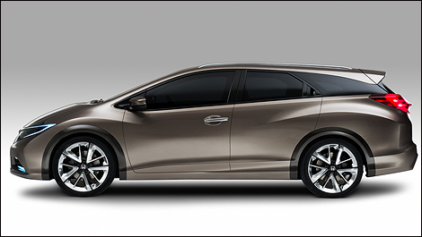 Honda concept Civic Tourer side view