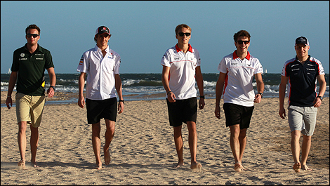 F1 Giedo Van der Garde Esteban Gutierrez Max Chilton Jules Bianchi Valtteri Bottas