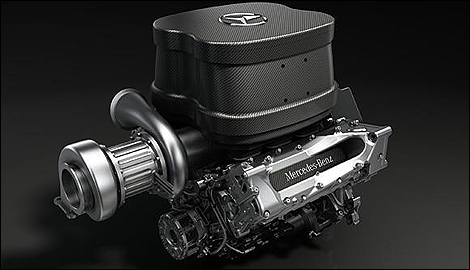 F1 Mercedes V6 turbo engine