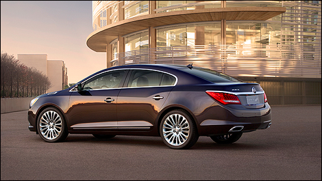 2014 Buick LaCrosse rear 3/4 view