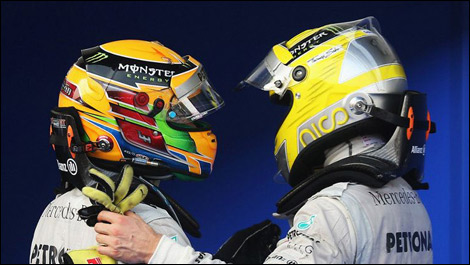 F1 Nico Rosberg Mercedes Lewis Hamilton